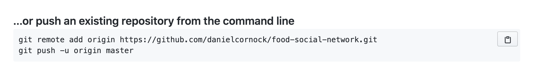 Linking our local repo to a hosted GitHub repo.